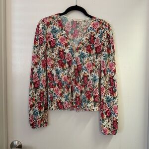 WAYF floral blouse